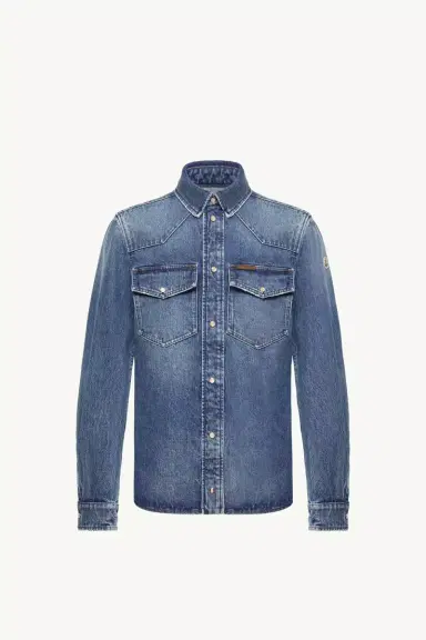 Moncler Denim Shirt Jacket | Thumbnail 2 Moncler Denim Shirt Jacket | Thumbnail 2