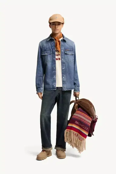 Moncler Denim Shirt Jacket | Thumbnail 3 Moncler Denim Shirt Jacket | Thumbnail 3