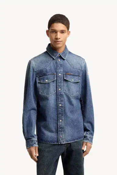 Moncler Denim Shirt Jacket | Thumbnail 5 Moncler Denim Shirt Jacket | Thumbnail 5