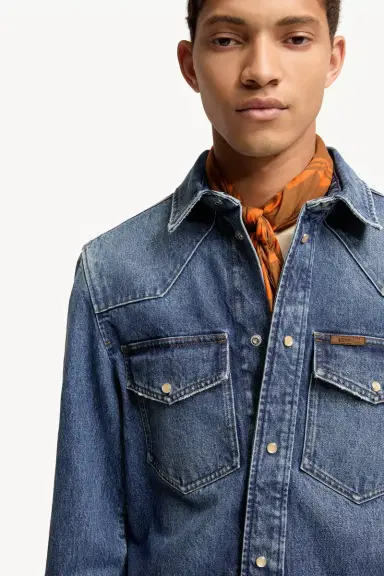 Moncler Denim Shirt Jacket | Thumbnail 7 Moncler Denim Shirt Jacket | Thumbnail 7