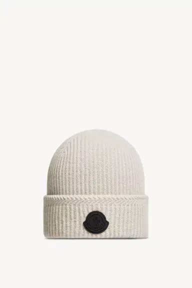 Moncler Cashmere Blend Logo Beanie | Thumbnail 2 Moncler Cashmere Blend Logo Beanie | Thumbnail 2