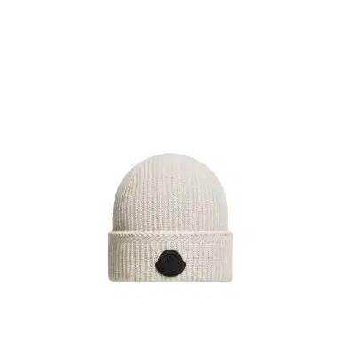 Moncler Cashmere Blend Logo Beanie | Thumbnail 1 Moncler Cashmere Blend Logo Beanie | Thumbnail 1
