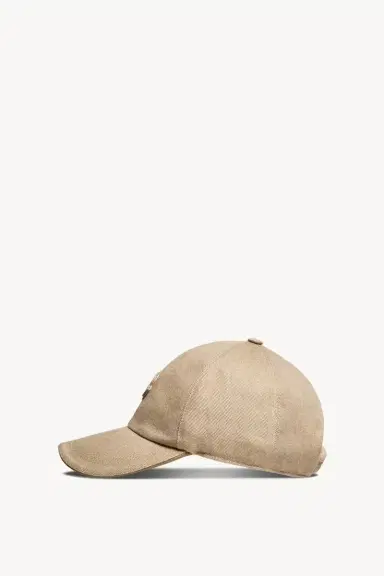 Moncler Leather Logo Cotton Gabardine Baseball Cap | Thumbnail 4 Moncler Leather Logo Cotton Gabardine Baseball Cap | Thumbnail 4