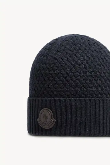 Moncler Cashmere Blend Beanie | Thumbnail 4 Moncler Cashmere Blend Beanie | Thumbnail 4