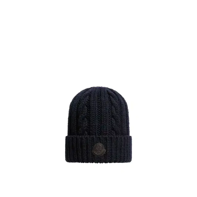 Leather Logo Wool Beanie Leather Logo Wool Beanie