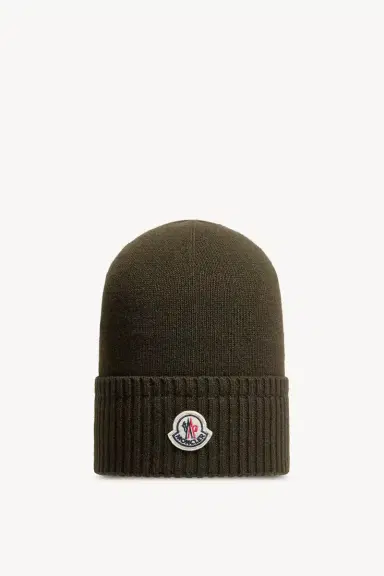 Moncler Wool & Cashmere Blend Knit Beanie | Thumbnail 2 Moncler Wool & Cashmere Blend Knit Beanie | Thumbnail 2