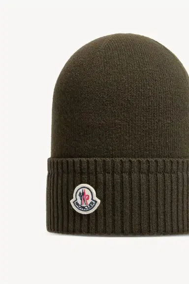 Moncler Wool & Cashmere Blend Knit Beanie | Thumbnail 4 Moncler Wool & Cashmere Blend Knit Beanie | Thumbnail 4