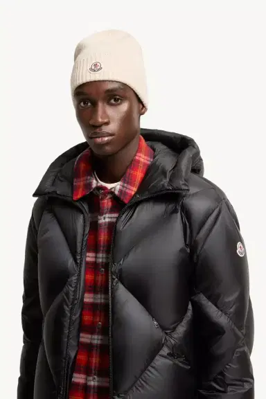 Moncler Tricot Wool Blend Beanie | Thumbnail 3 Moncler Tricot Wool Blend Beanie | Thumbnail 3