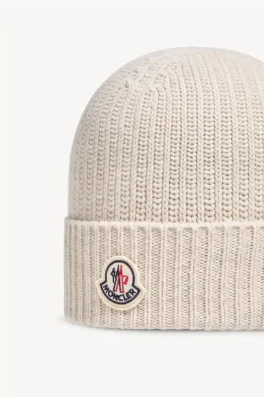 Moncler Tricot Wool Blend Beanie | Thumbnail 4 Moncler Tricot Wool Blend Beanie | Thumbnail 4