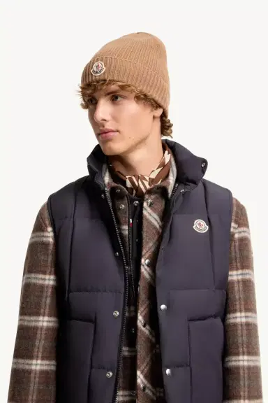Moncler Tricot Wool Blend Beanie | Thumbnail 3 Moncler Tricot Wool Blend Beanie | Thumbnail 3