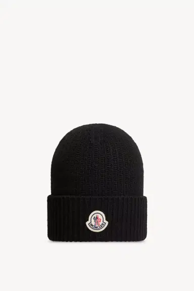Moncler Tricot Wool Blend Beanie | Thumbnail 2 Moncler Tricot Wool Blend Beanie | Thumbnail 2