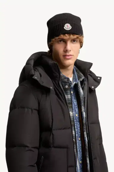 Moncler Tricot Wool Blend Beanie | Thumbnail 3 Moncler Tricot Wool Blend Beanie | Thumbnail 3