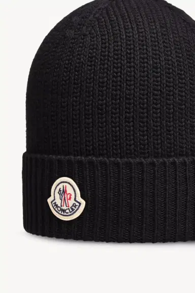 Moncler Tricot Wool Blend Beanie | Thumbnail 4 Moncler Tricot Wool Blend Beanie | Thumbnail 4