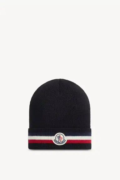 Moncler Tricolor Wool Beanie | Thumbnail 2 Moncler Tricolor Wool Beanie | Thumbnail 2