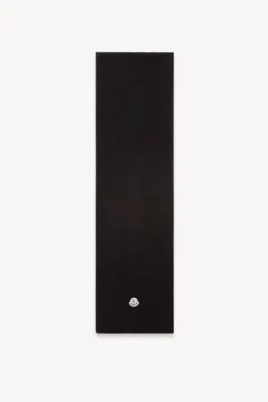 Moncler Wool Blend Logo Scarf | Thumbnail 2 Moncler Wool Blend Logo Scarf | Thumbnail 2