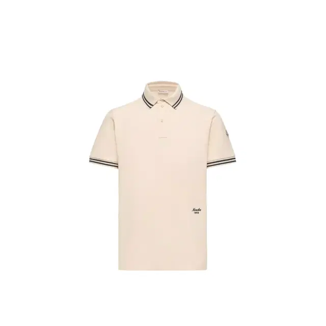 Striped Trim Cotton Piquet Polo Shirt Striped Trim Cotton Piquet Polo Shirt