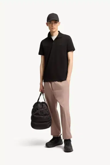 Moncler Logo Cotton Piquet Polo Shirt | Thumbnail 3 Moncler Logo Cotton Piquet Polo Shirt | Thumbnail 3