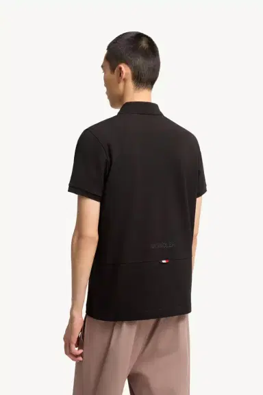 Moncler Logo Cotton Piquet Polo Shirt | Thumbnail 6 Moncler Logo Cotton Piquet Polo Shirt | Thumbnail 6