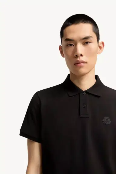 Moncler Logo Cotton Piquet Polo Shirt | Thumbnail 7 Moncler Logo Cotton Piquet Polo Shirt | Thumbnail 7