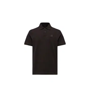 Moncler Logo Cotton Piquet Polo Shirt | Thumbnail 1 Moncler Logo Cotton Piquet Polo Shirt | Thumbnail 1