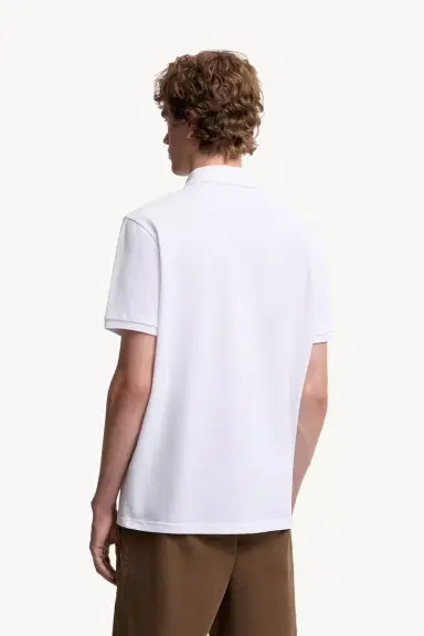 Moncler Logo Patch Cotton Piquet Polo Shirt | Thumbnail 5 Moncler Logo Patch Cotton Piquet Polo Shirt | Thumbnail 5