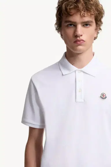 Moncler Logo Patch Cotton Piquet Polo Shirt | Thumbnail 6 Moncler Logo Patch Cotton Piquet Polo Shirt | Thumbnail 6
