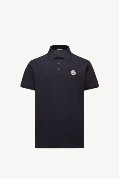 Moncler Logo Patch Cotton Piquet Polo Shirt | Thumbnail 2 Moncler Logo Patch Cotton Piquet Polo Shirt | Thumbnail 2