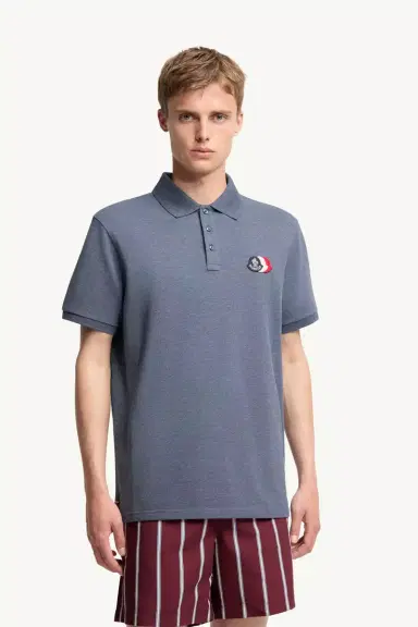 Moncler Cotton Piquet Polo Shirt | Thumbnail 5 Moncler Cotton Piquet Polo Shirt | Thumbnail 5