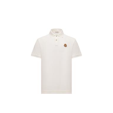 Moncler Logo Patch Cotton Piquet Polo Shirt | Thumbnail 1 Moncler Logo Patch Cotton Piquet Polo Shirt | Thumbnail 1