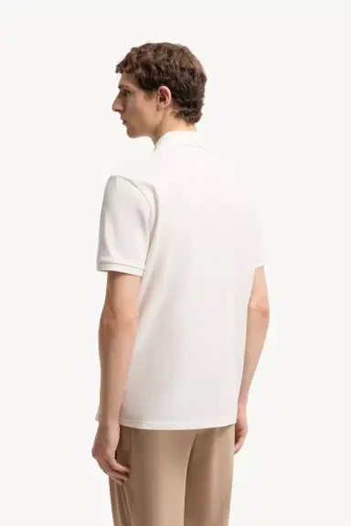 Moncler Logo Patch Cotton Piquet Polo Shirt | Thumbnail 5 Moncler Logo Patch Cotton Piquet Polo Shirt | Thumbnail 5