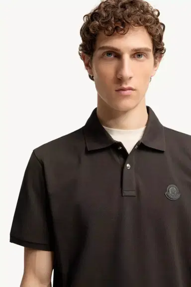 Moncler Logo Patch Cotton Piquet Polo Shirt | Thumbnail 7 Moncler Logo Patch Cotton Piquet Polo Shirt | Thumbnail 7