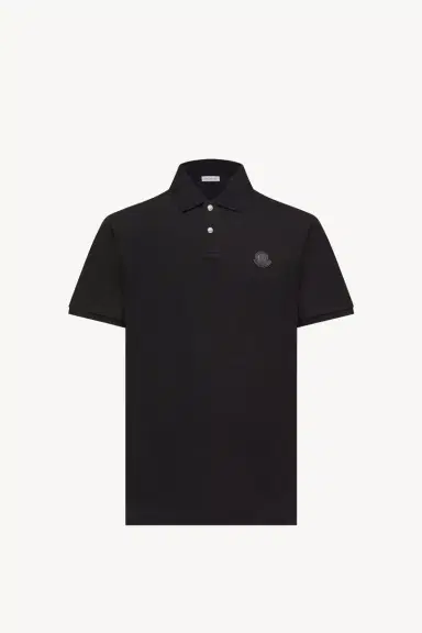 Moncler Logo Patch Cotton Piquet Polo Shirt | Thumbnail 2 Moncler Logo Patch Cotton Piquet Polo Shirt | Thumbnail 2