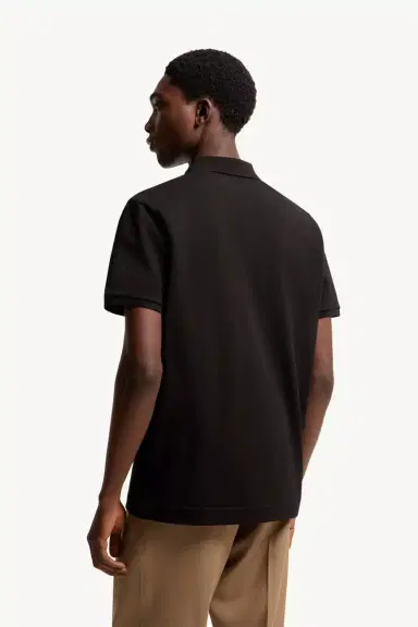 Moncler Logo Patch Cotton Piquet Polo Shirt | Thumbnail 6 Moncler Logo Patch Cotton Piquet Polo Shirt | Thumbnail 6