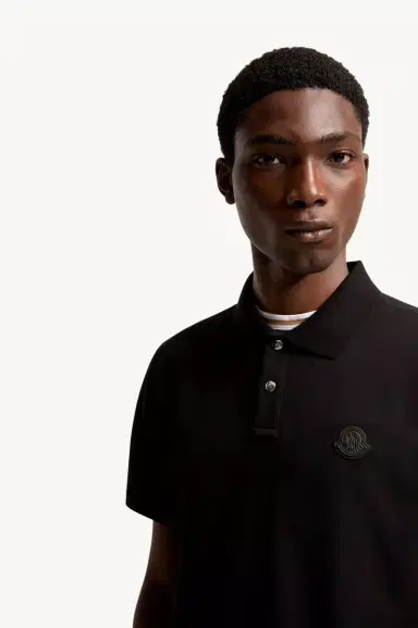 Moncler Logo Patch Cotton Piquet Polo Shirt | Thumbnail 7 Moncler Logo Patch Cotton Piquet Polo Shirt | Thumbnail 7