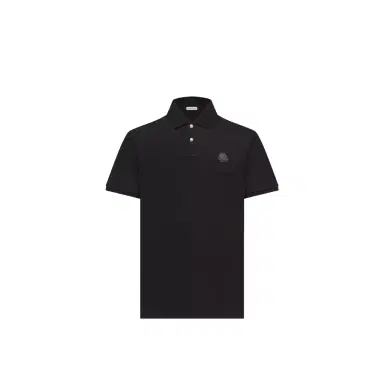 Moncler Logo Patch Cotton Piquet Polo Shirt | Thumbnail 1 Moncler Logo Patch Cotton Piquet Polo Shirt | Thumbnail 1