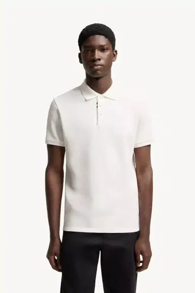 Moncler Logo Cotton Piquet Polo Shirt | Thumbnail 4 Moncler Logo Cotton Piquet Polo Shirt | Thumbnail 4