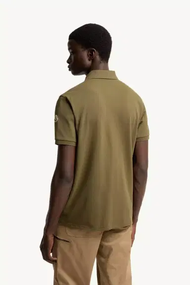 Moncler Logo Cotton Piquet Polo Shirt | Thumbnail 6 Moncler Logo Cotton Piquet Polo Shirt | Thumbnail 6