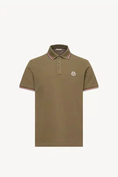 Moncler Tricolor-trimmed Cotton Piquet Polo Shirt | Thumbnail 2 Moncler Tricolor-trimmed Cotton Piquet Polo Shirt | Thumbnail 2