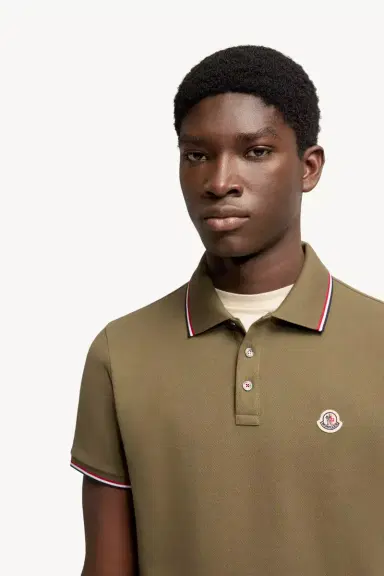Moncler Tricolor-trimmed Cotton Piquet Polo Shirt | Thumbnail 7 Moncler Tricolor-trimmed Cotton Piquet Polo Shirt | Thumbnail 7
