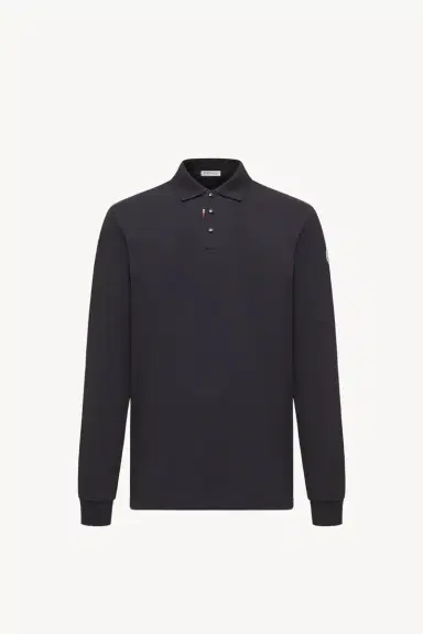 Moncler Logo Cotton Piquet Polo Shirt | Thumbnail 2 Moncler Logo Cotton Piquet Polo Shirt | Thumbnail 2