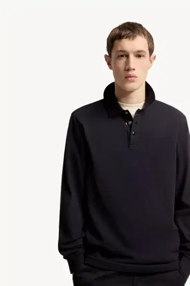 Moncler Logo Cotton Piquet Polo Shirt | Thumbnail 7 Moncler Logo Cotton Piquet Polo Shirt | Thumbnail 7