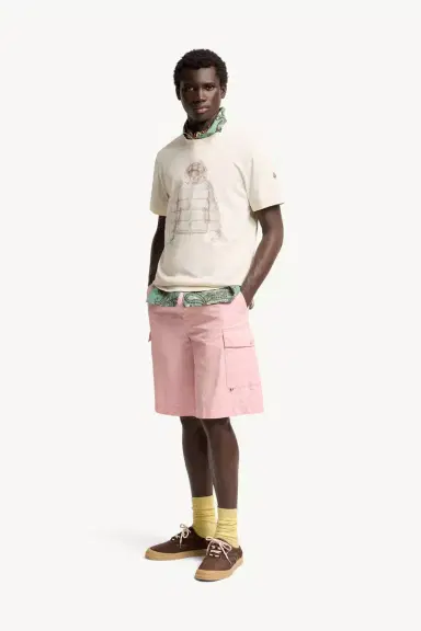 Moncler Down Jacket Print Cotton T-shirt | Thumbnail 3 Moncler Down Jacket Print Cotton T-shirt | Thumbnail 3