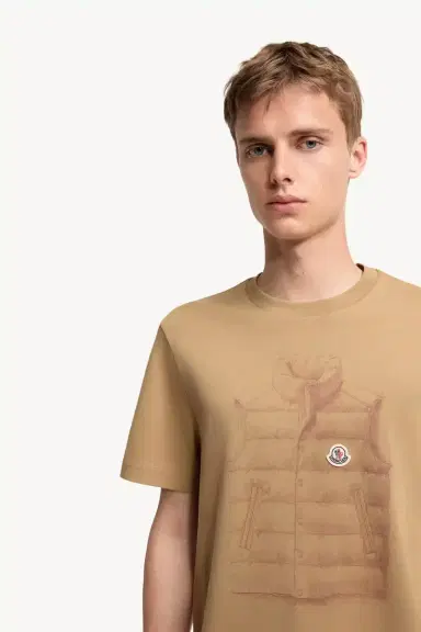 Moncler Down Jacket Print Cotton T-shirt | Thumbnail 7 Moncler Down Jacket Print Cotton T-shirt | Thumbnail 7
