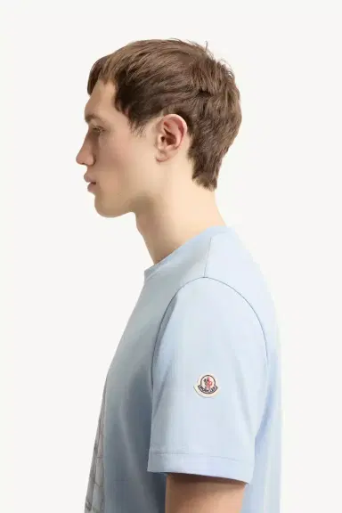 Moncler Down Jacket Print Cotton T-shirt | Thumbnail 4 Moncler Down Jacket Print Cotton T-shirt | Thumbnail 4