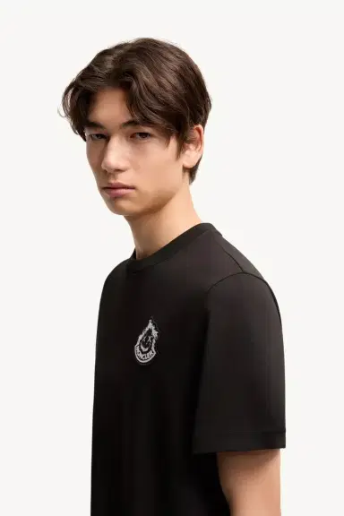 Moncler Logo Cotton T-shirt | Thumbnail 3 Moncler Logo Cotton T-shirt | Thumbnail 3