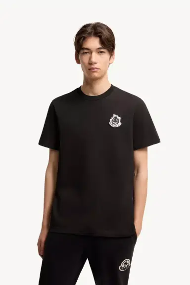 Moncler Logo Cotton T-shirt | Thumbnail 4 Moncler Logo Cotton T-shirt | Thumbnail 4