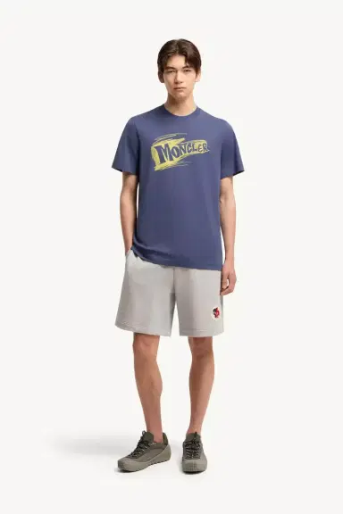 Moncler Sketch Logo Cotton T-shirt | Thumbnail 3 Moncler Sketch Logo Cotton T-shirt | Thumbnail 3