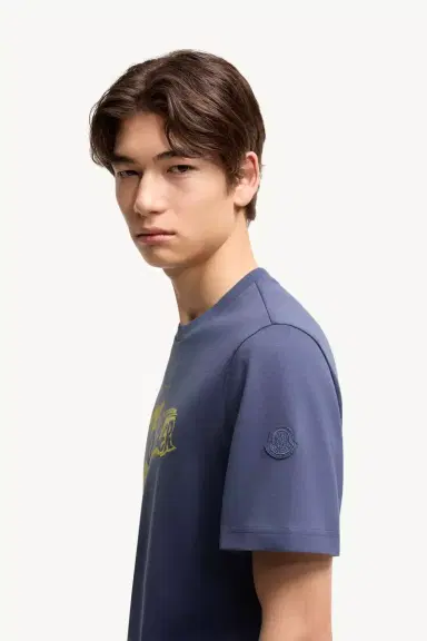 Moncler Sketch Logo Cotton T-shirt | Thumbnail 4 Moncler Sketch Logo Cotton T-shirt | Thumbnail 4