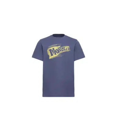 Moncler Sketch Logo Cotton T-shirt | Thumbnail 1 Moncler Sketch Logo Cotton T-shirt | Thumbnail 1