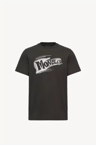Moncler Sketch Logo Cotton T-shirt | Thumbnail 2 Moncler Sketch Logo Cotton T-shirt | Thumbnail 2